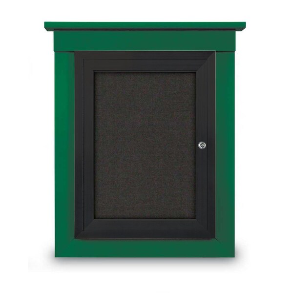 60"x36" 2-Door Enclosed Letterboard, Burgundy Vinyl/Lt Oak